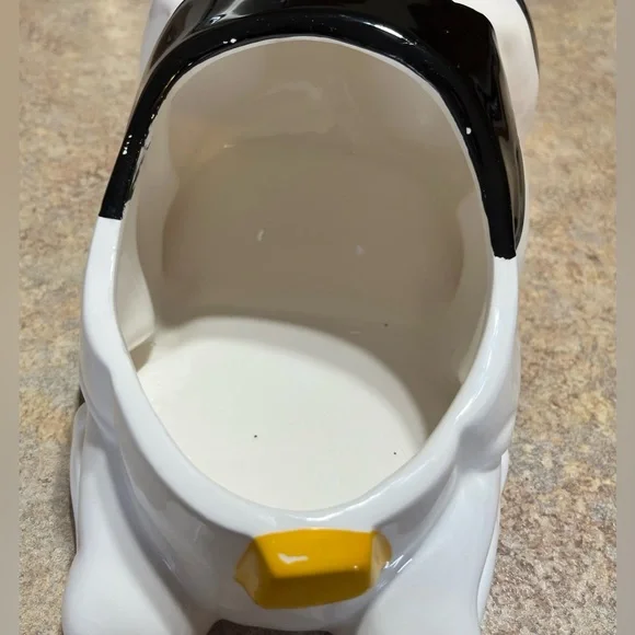 Vintage AMC NY Ceramic Black & White Cow 11 x 6” Cookie Jar Country Farmhouse - Picture 8 of 8